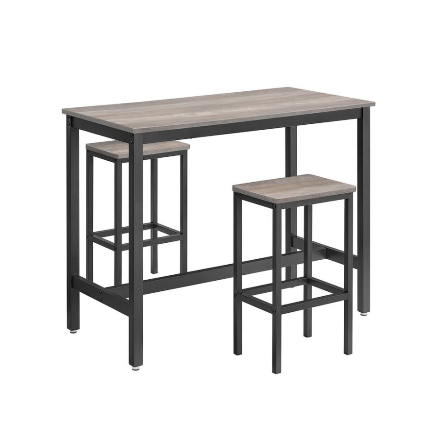 Songmics Tabourets De Bar | Vasagle-Lot-Table-Et-Chaises-De-Bar-Lbt015