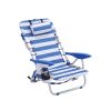 Songmics Chaises De Camping | Songmics-Chaise-De-Plage-Pliable-Avec-Oreiller-Gcb62