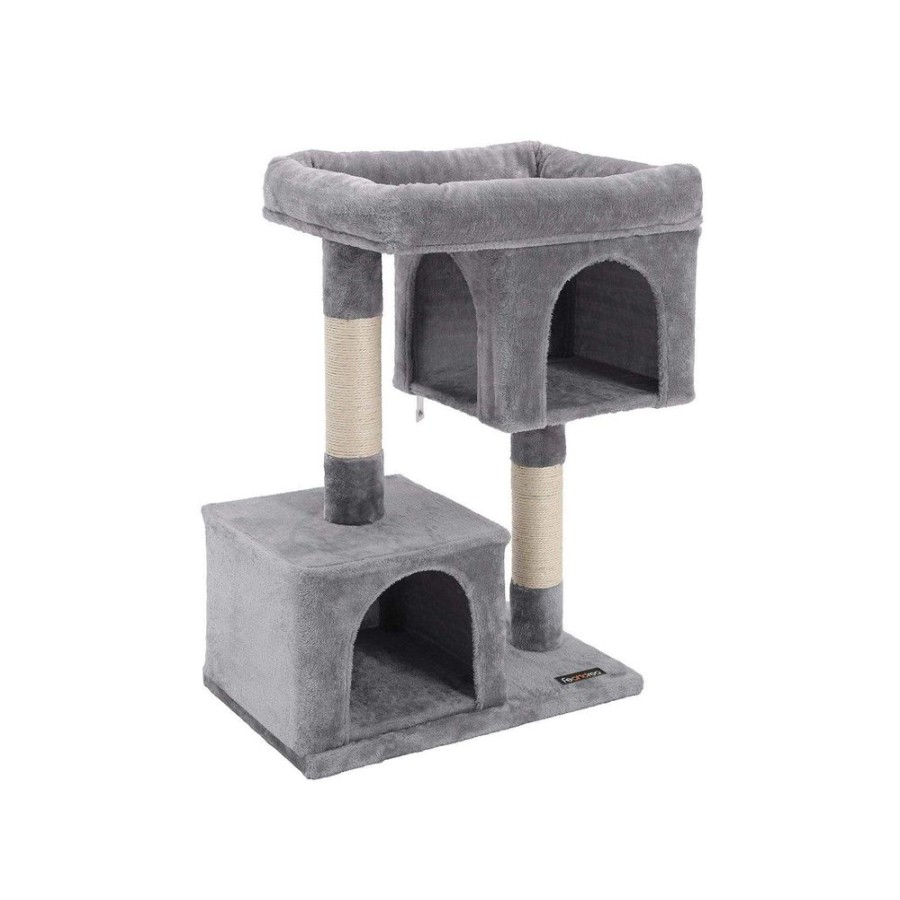 Songmics Arbres A Chat | Feandrea-Arbre-A-Chat-Poteaux-En-Sisal-2-Niches-Pct61