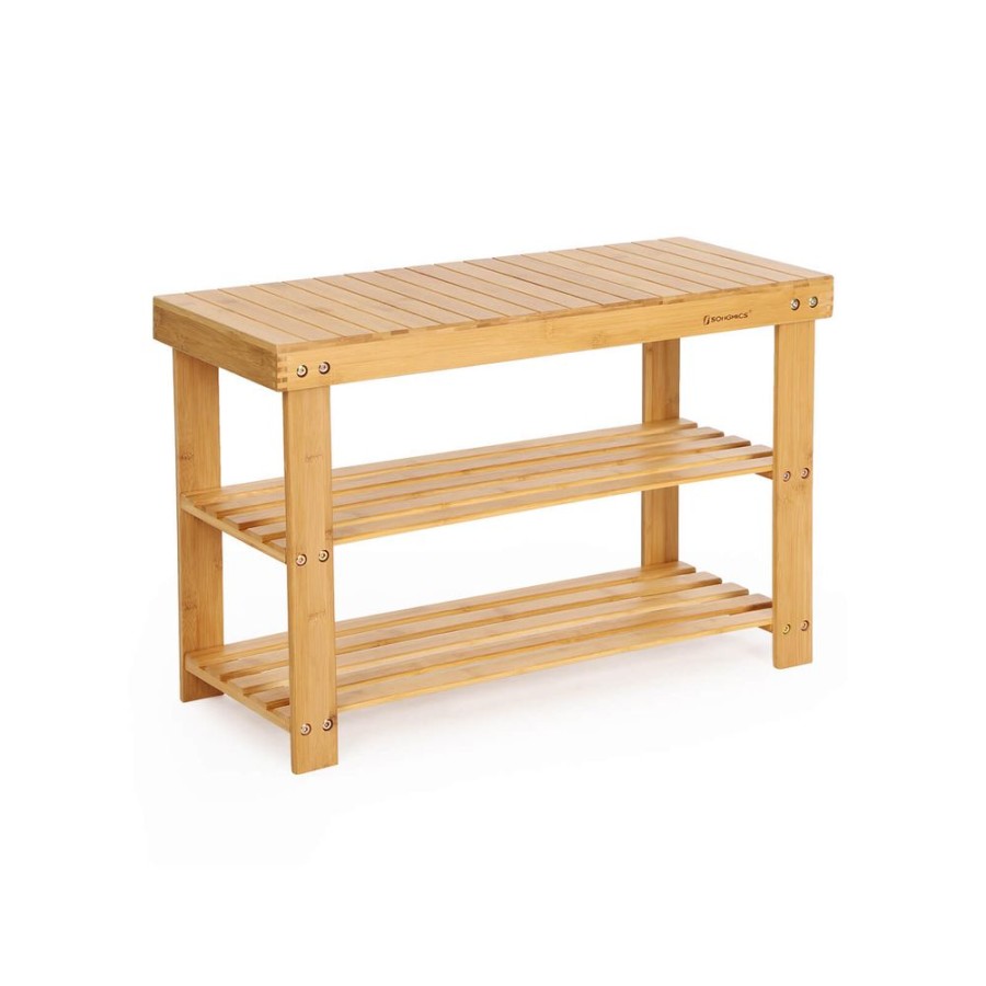 Songmics Bancs De Rangement | Songmics-Banc-Etagere-A-Chaussures-A-3-Niveaux-Lbs04