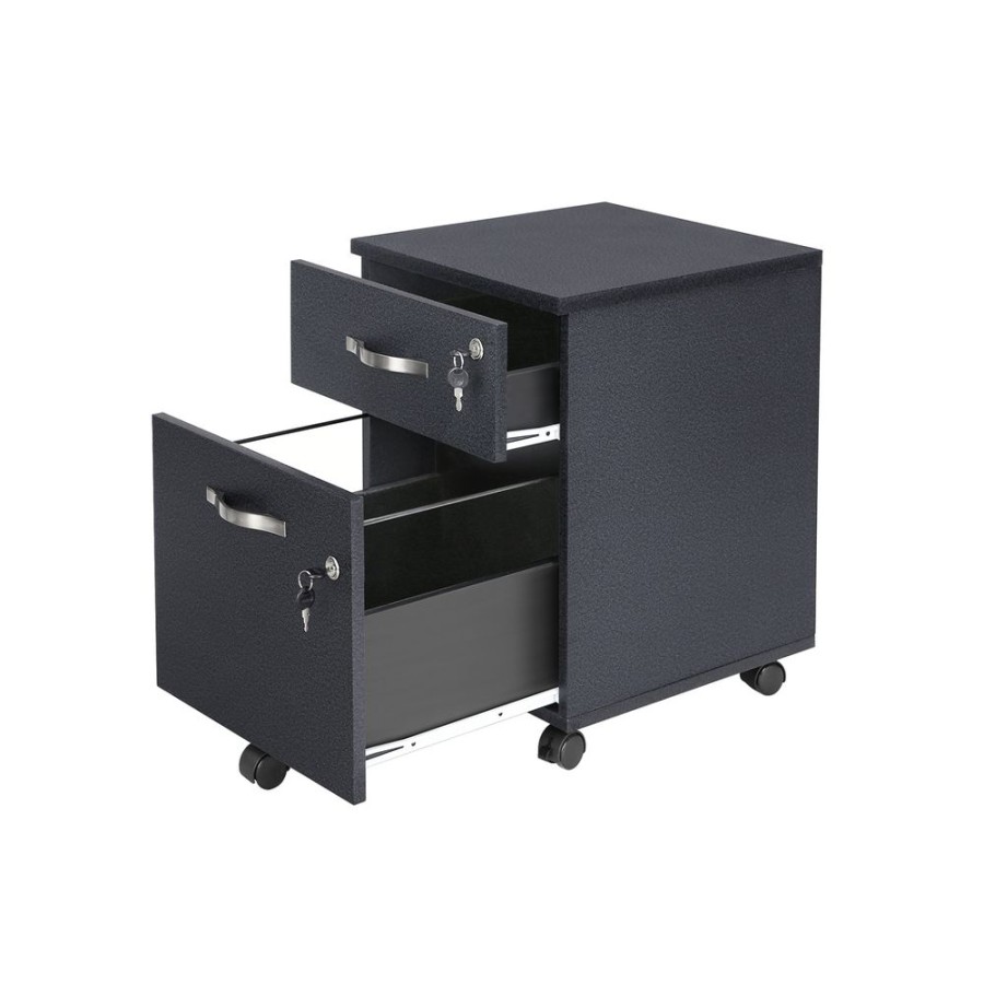 Songmics Caissons De Bureau | Vasagle-Caisson-De-Bureau-Avec-2-Tiroirs-Lcd22