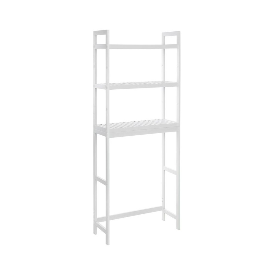 Songmics Etageres De Salle De Bain | Songmics-Etagere-Wc-Blanc-Bts01