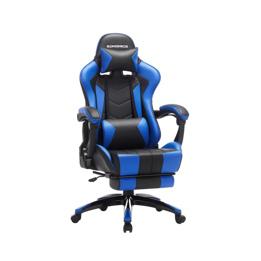 Songmics Chaises Gamer | Songmics-Chaise-Gaming-Sport-Bleu-Rcg026