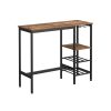 Songmics Cuisine & Salle A Manger | Vasagle-Table-Haute-Avec-Etageres-Lbt013