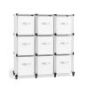 Songmics Rangements A Cubes | Songmics-Meuble-De-Rangement-9-Boites-Blanc-Nuage-Lpc092