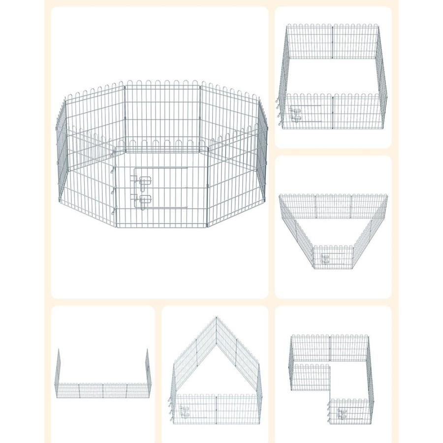 Songmics Parcs & Enclos | Feandrea-Parc-Pour-Chien-Pliable-Ppk001