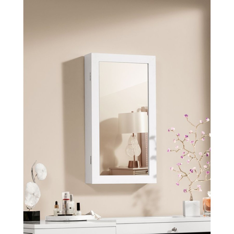 Songmics Armoires & Placards A Bijoux | Songmics-Armoire-A-Bijoux-Murale-Miroir-Jbc51