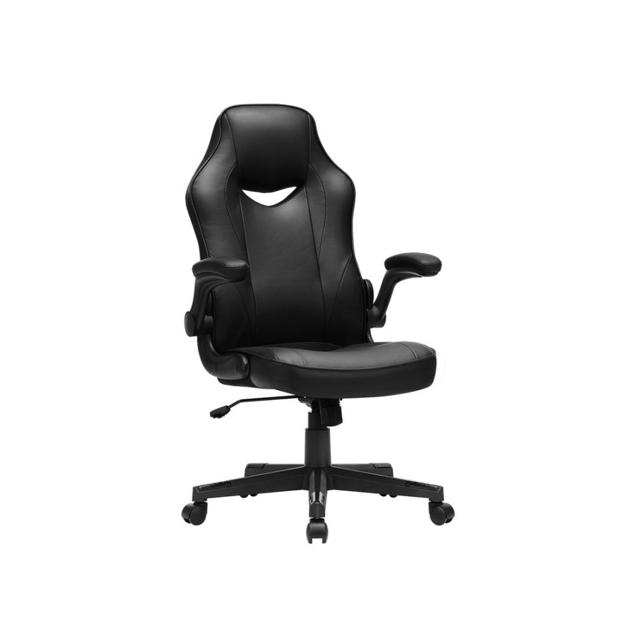 Songmics Chaises Gamer | Songmics-Chaise-De-Bureau-Avec-Accoudoirs-Obg064