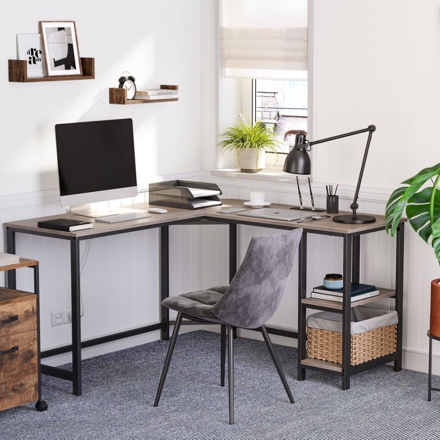 Songmics Bureau | Vasagle-Bureau-Informatique-En-Forme-De-L-Lwd72