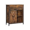 Songmics Chambre | Vasagle-Buffet-Rustique-Porte-Coulissante-Lsc100