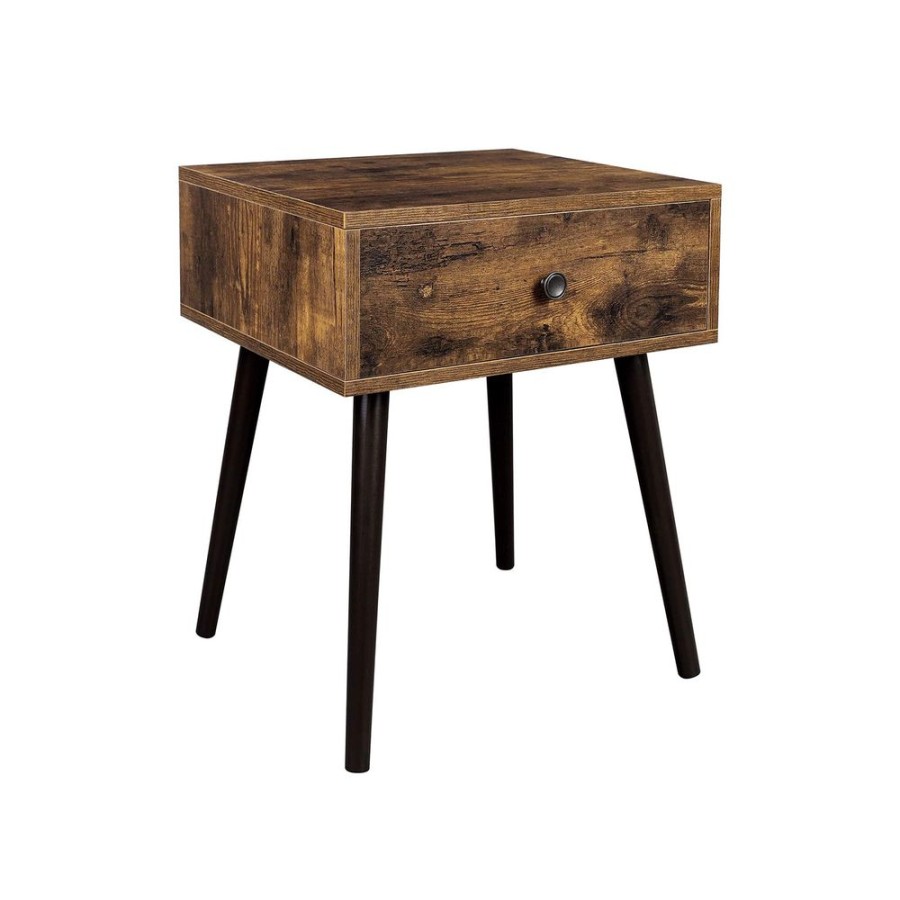 Songmics Tables D'Appoint | Vasagle-Table-De-Nuit-Tiroir-Industriel-Let176