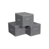 Songmics Boites & Paniers De Rangement | Songmics-3-Boites-Rangement-Gris-Ryzb03