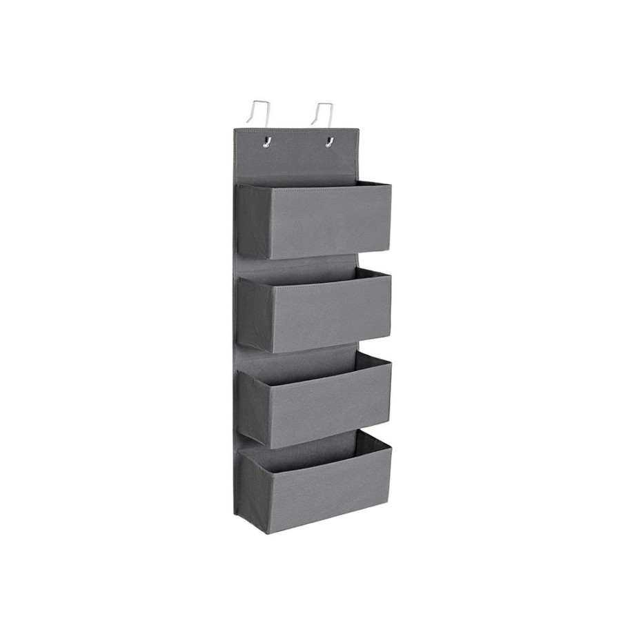 Songmics Rangements A Vetements | Songmics-Etagere-Suspendue-Gris-Rdh04