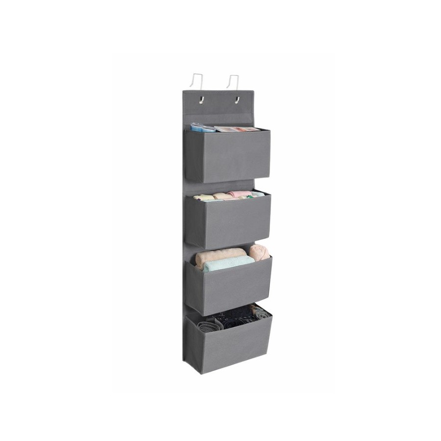 Songmics Rangements A Vetements | Songmics-Etagere-Suspendue-Gris-Rdh04