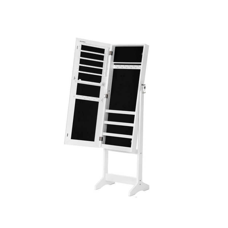 Songmics Armoires & Placards A Bijoux | Songmics-Armoire-A-Bijoux-Sur-Pieds-Avec-Miroir-Jjc69