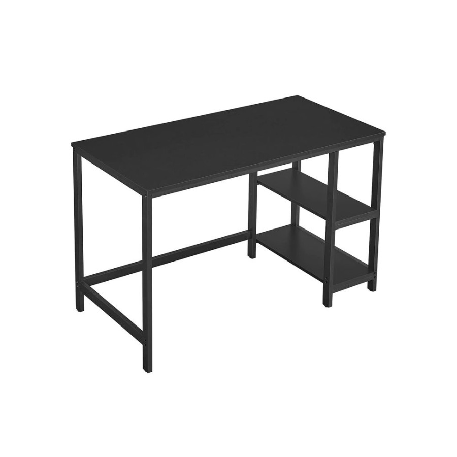 Songmics Bureau | Vasagle-Bureau-Rangement-120-Cm-Noir-Lwd047