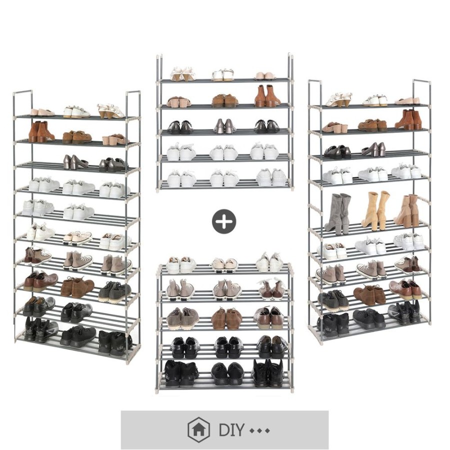 Songmics Meubles A Chaussures | Songmics-Etagere-A-Chaussures-A-10-Niveaux-Lsa10