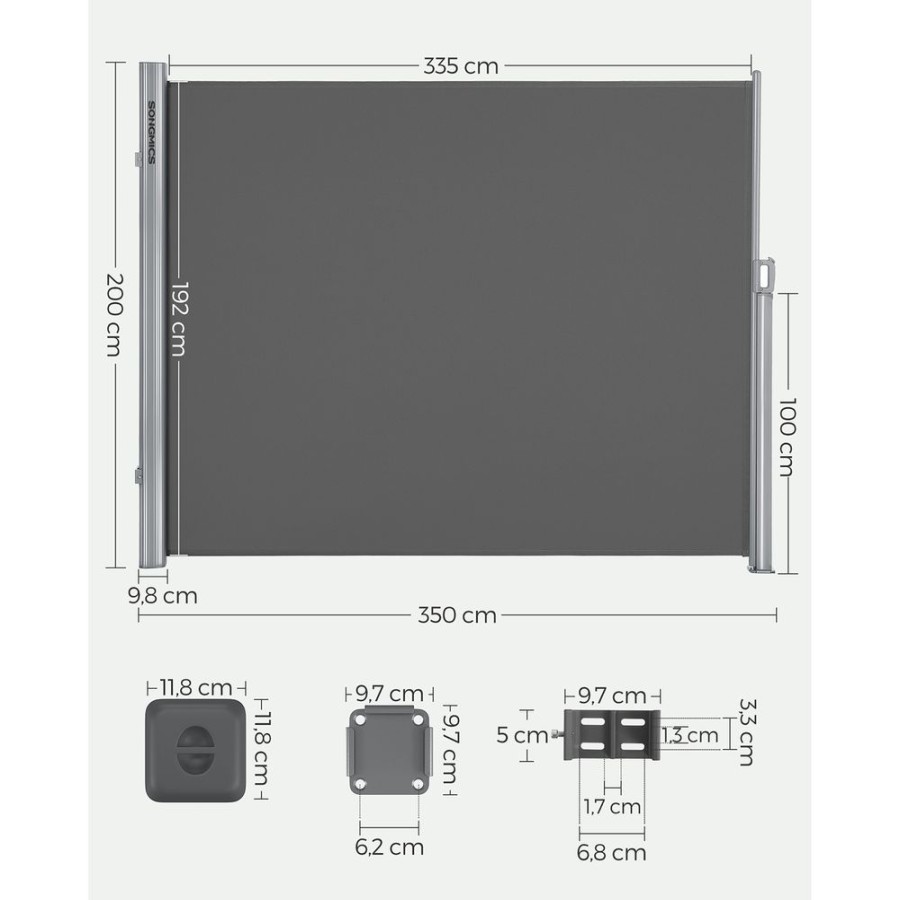 Songmics Stores Lateraux | Songmics-Store-Lateral-Retractable-Gsa205